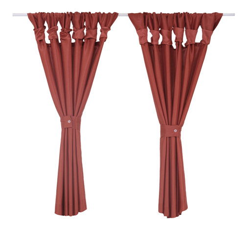 Marlow Home Co. Vorhang-Set Merri mit Schlaufen, blickdicht